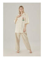 EMPTY REFERENCE Off-White Button-Up Shirt