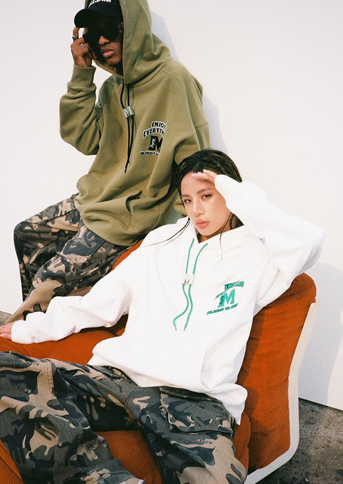 MEDM M Buckle Drawstring Hoodie