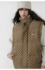 BJHG Monogram Print Puffer Vest