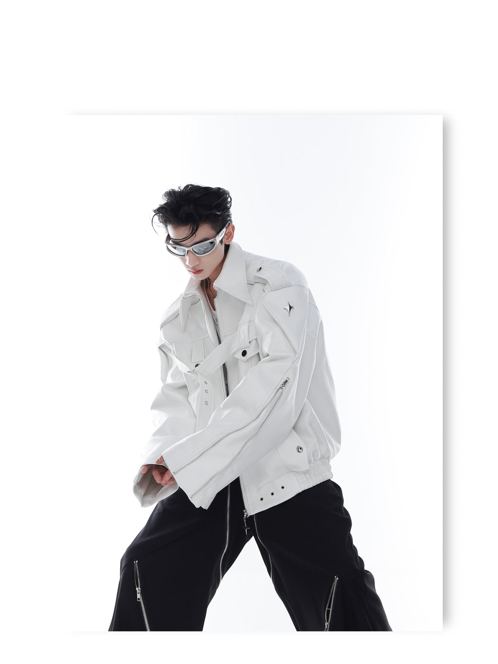 CulturE Pin-Buckle Biker Jacket
