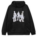 Oversized Black Graphic Hoodie