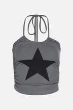 Y2K Star Halter Top