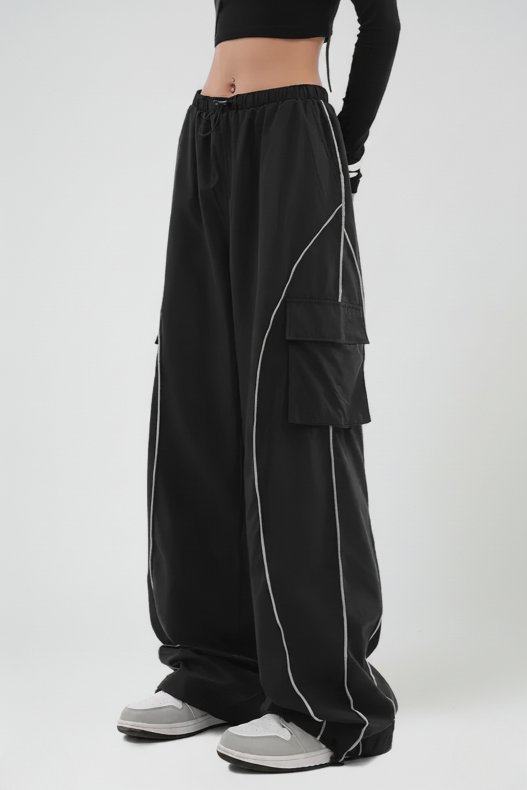 Y2K Black Cargo Pants