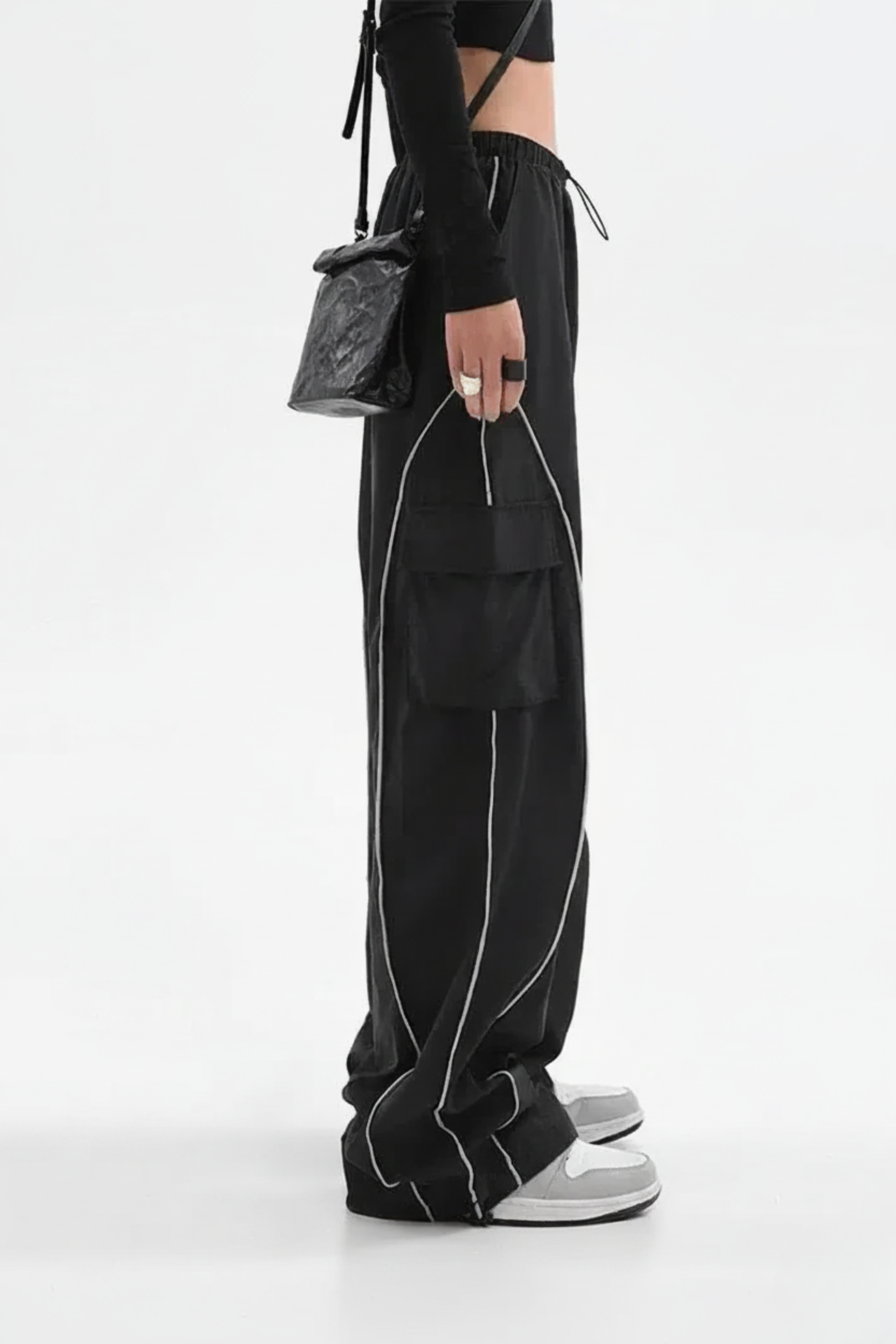 Y2K Black Cargo Pants