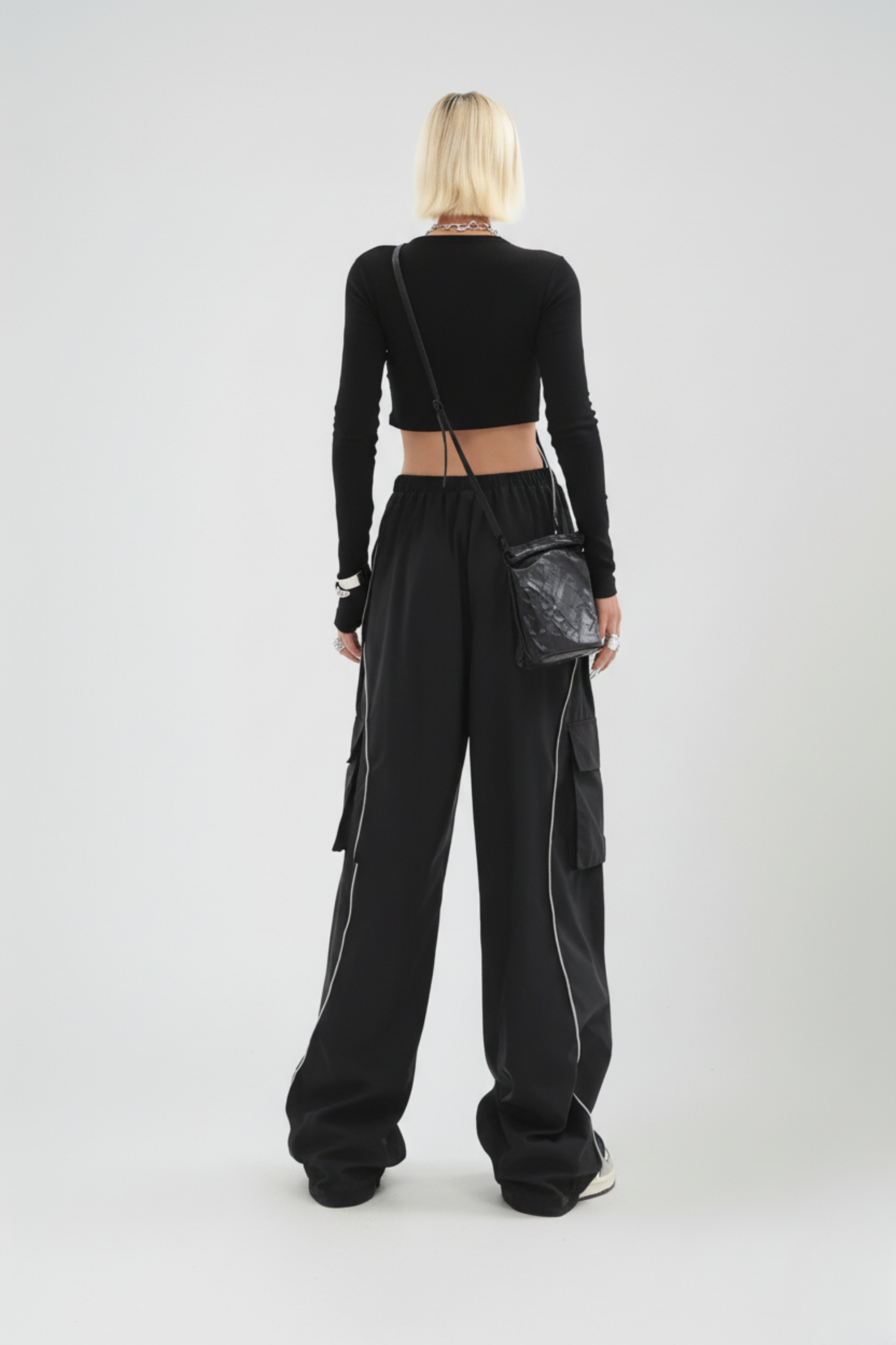Y2K Black Cargo Pants