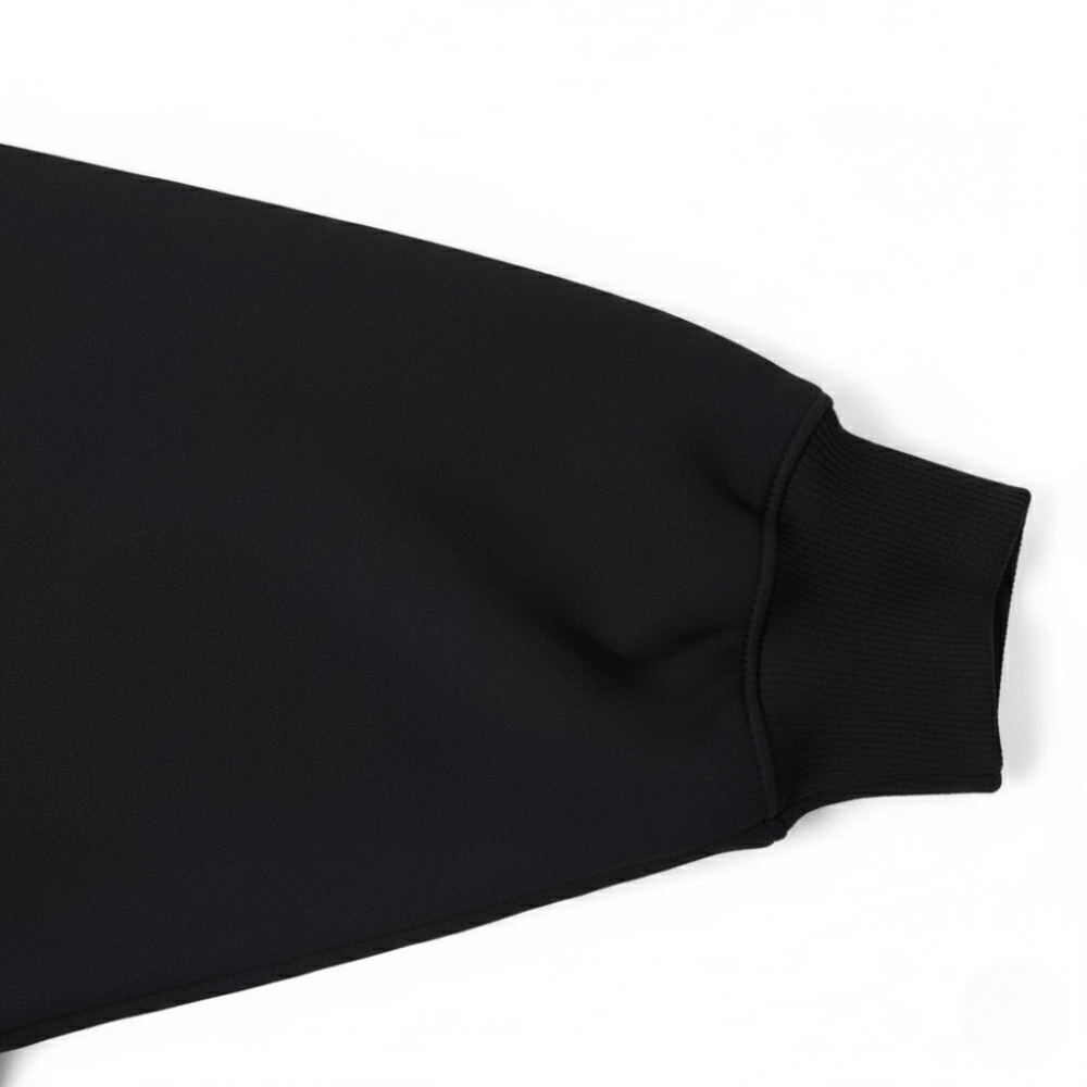 Oversized Black Graphic Hoodie