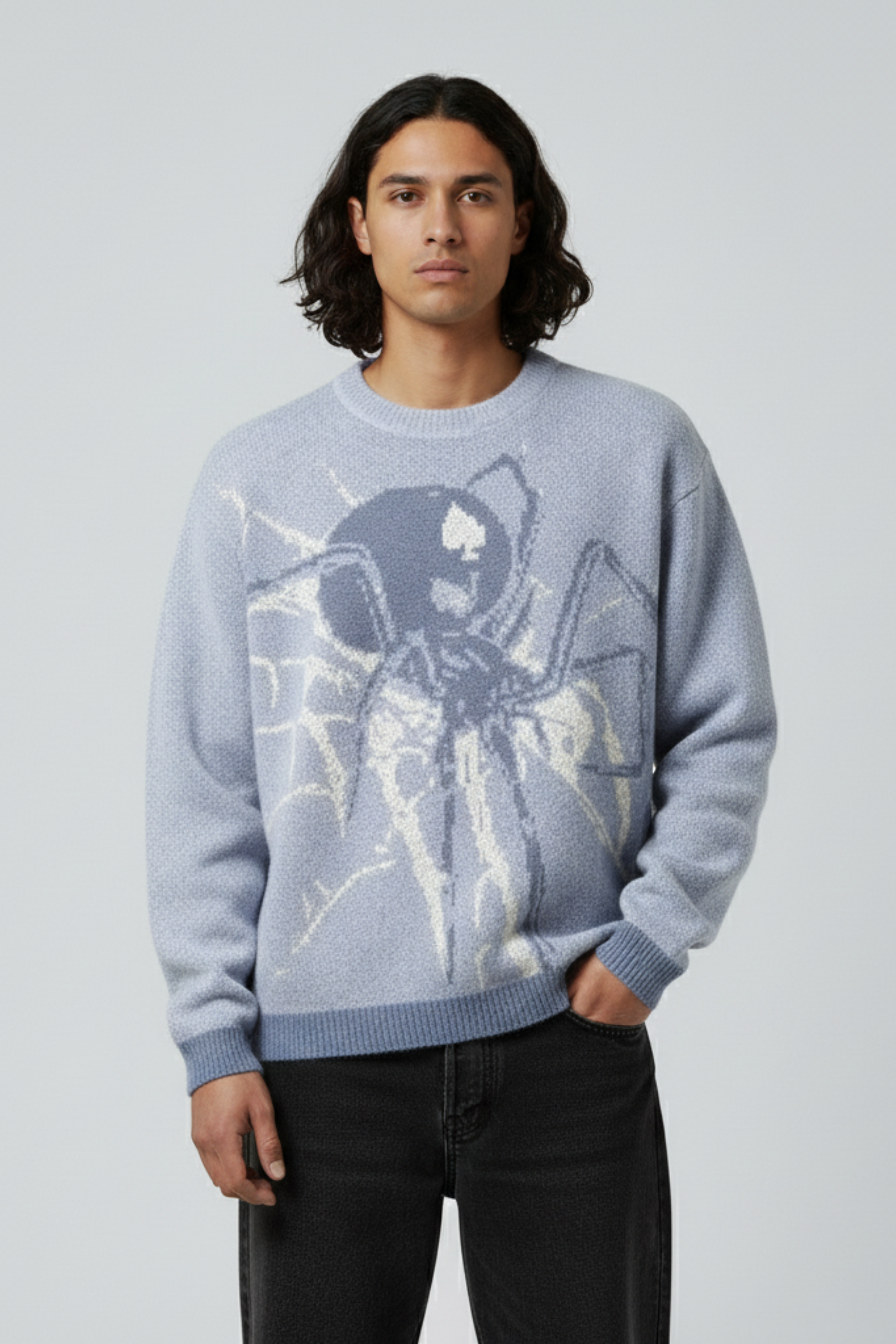 Oversized Spider Sweater – Y2K Knit