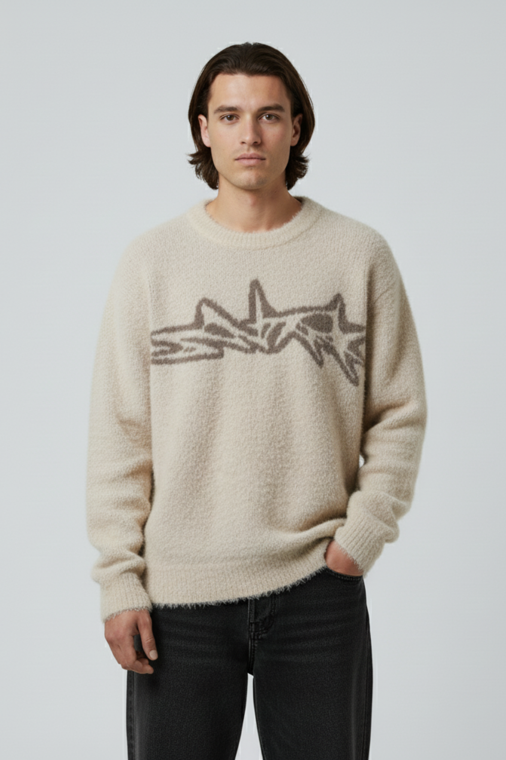 Oversized Y2K Knit Sweater