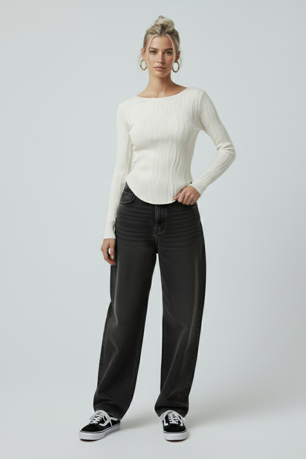 Long Sleeve Cropped Shirt