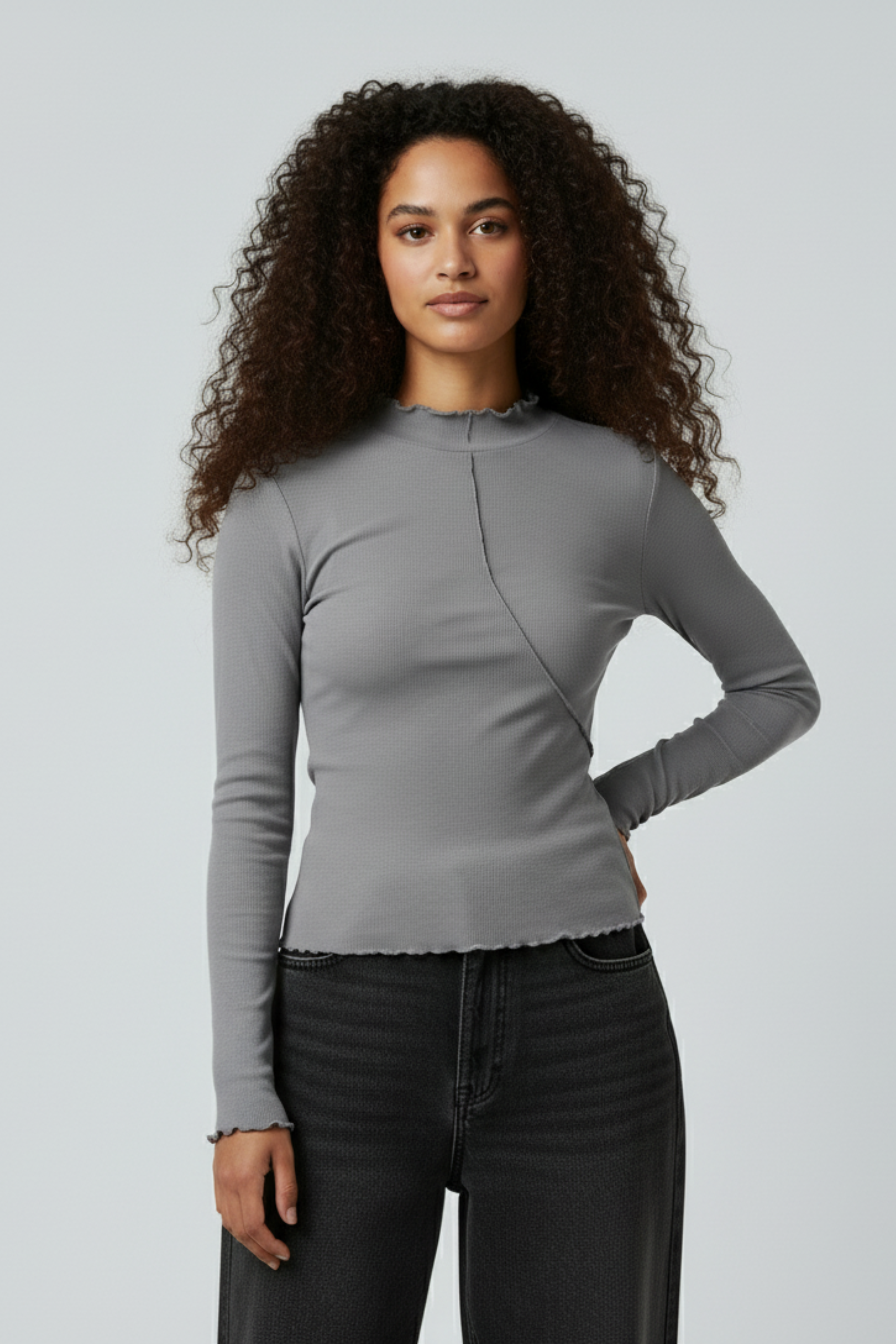 Y2K Turtleneck Long Sleeve Shirt