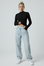 Y2K Turtleneck Long Sleeve Shirt