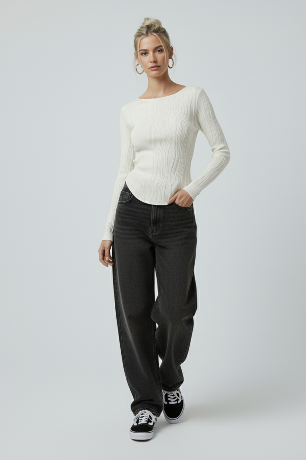 Long Sleeve Cropped Shirt
