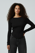 Long Sleeve Cropped Shirt