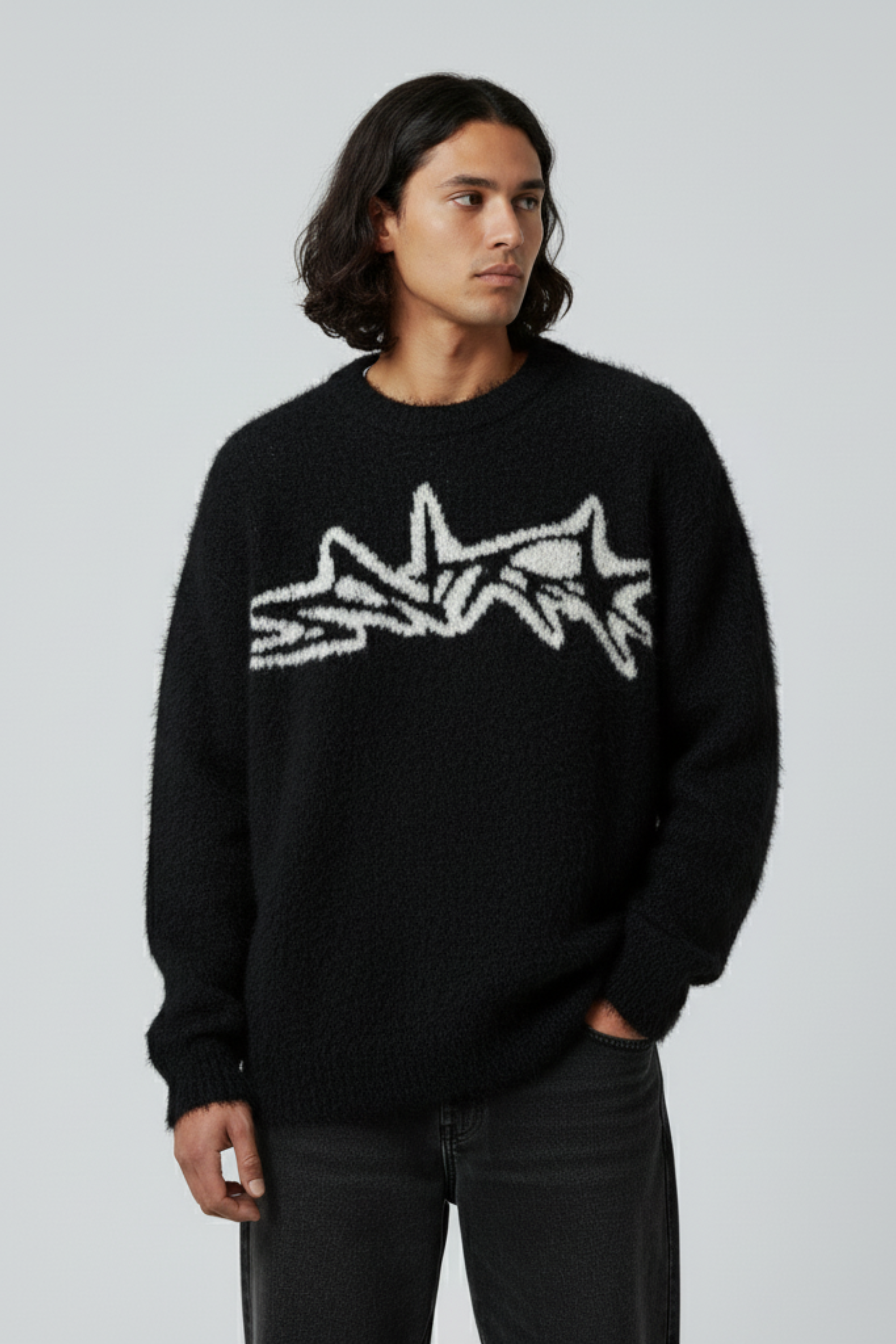 Oversized Y2K Knit Sweater