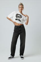 Hip Hop Mouth Print T-Shirt – Streetwear
