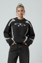 Oversized Y2K Knit Sweater Women