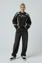 Oversized Y2K Knit Sweater Women