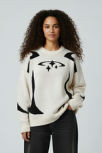 Oversized Y2K Knit Sweater Women