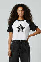 Y2K Star Crop Top