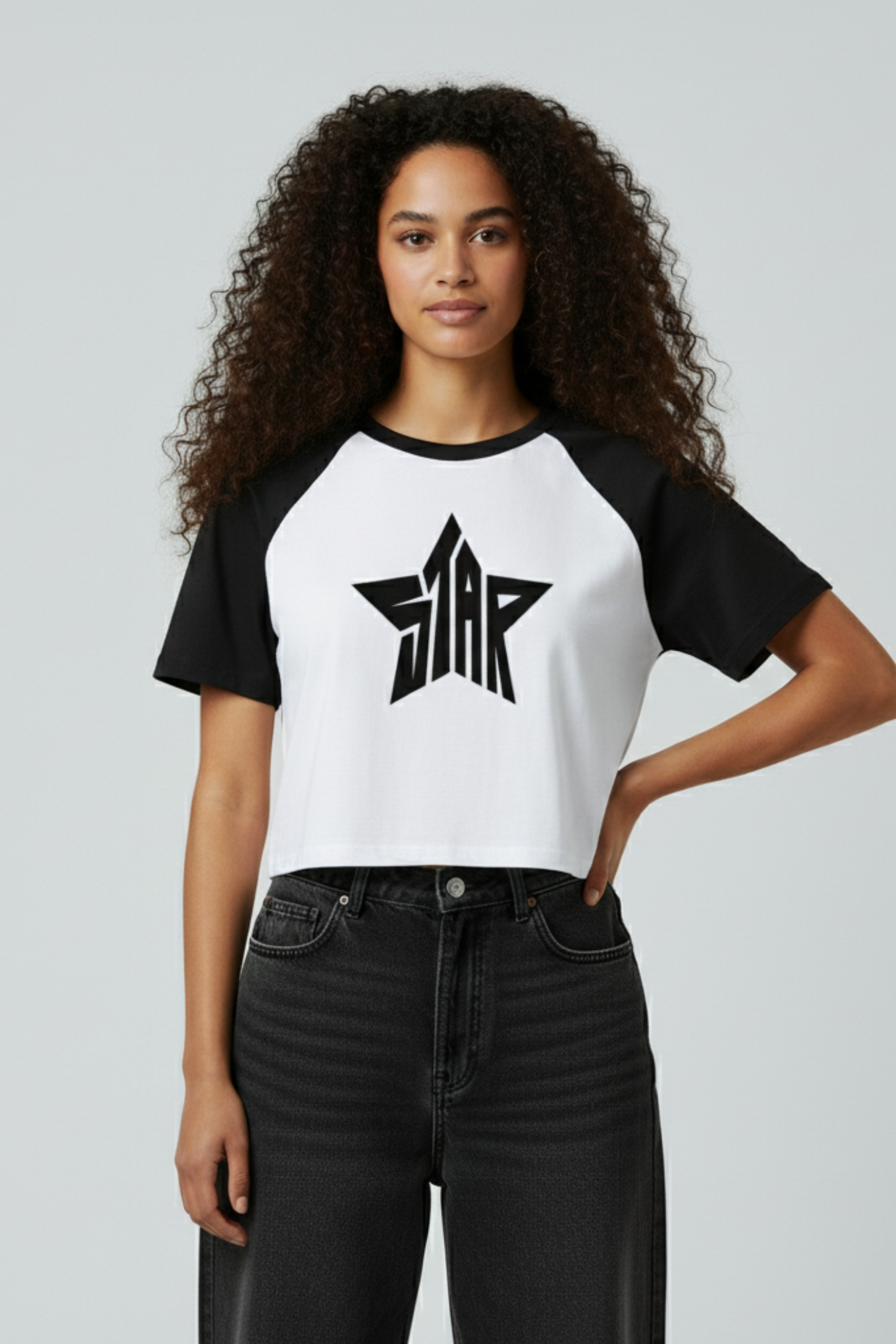 Y2K Star Crop Top