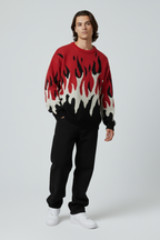 Knitted Flame Sweater