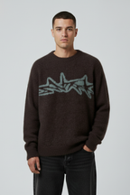 Oversized Y2K Knit Sweater