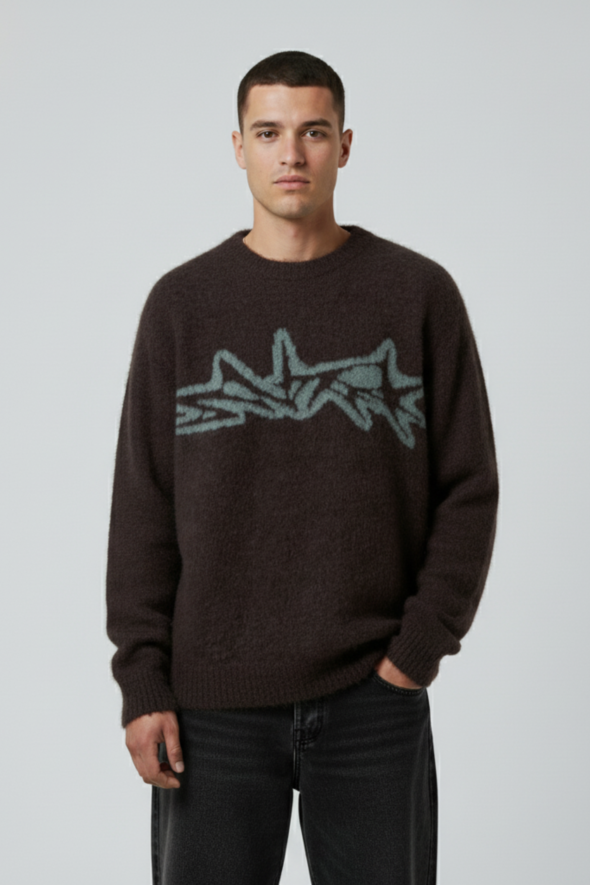 Oversized Y2K Knit Sweater