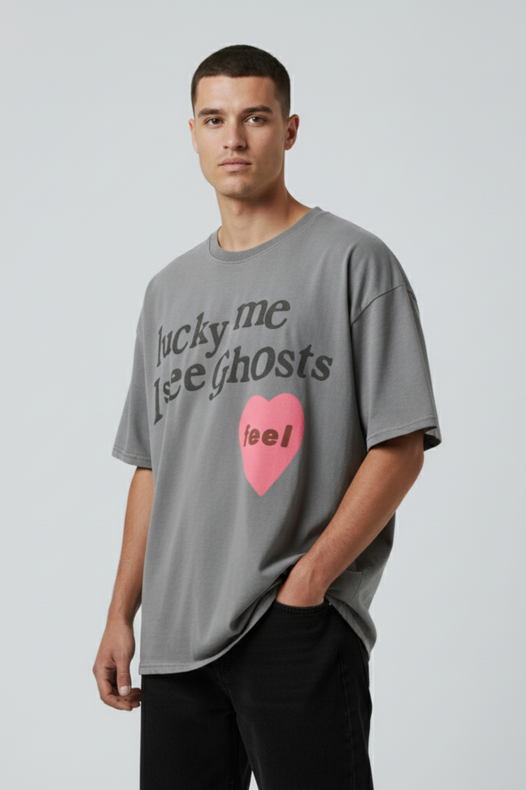 Heart Graphic Oversized T-Shirt