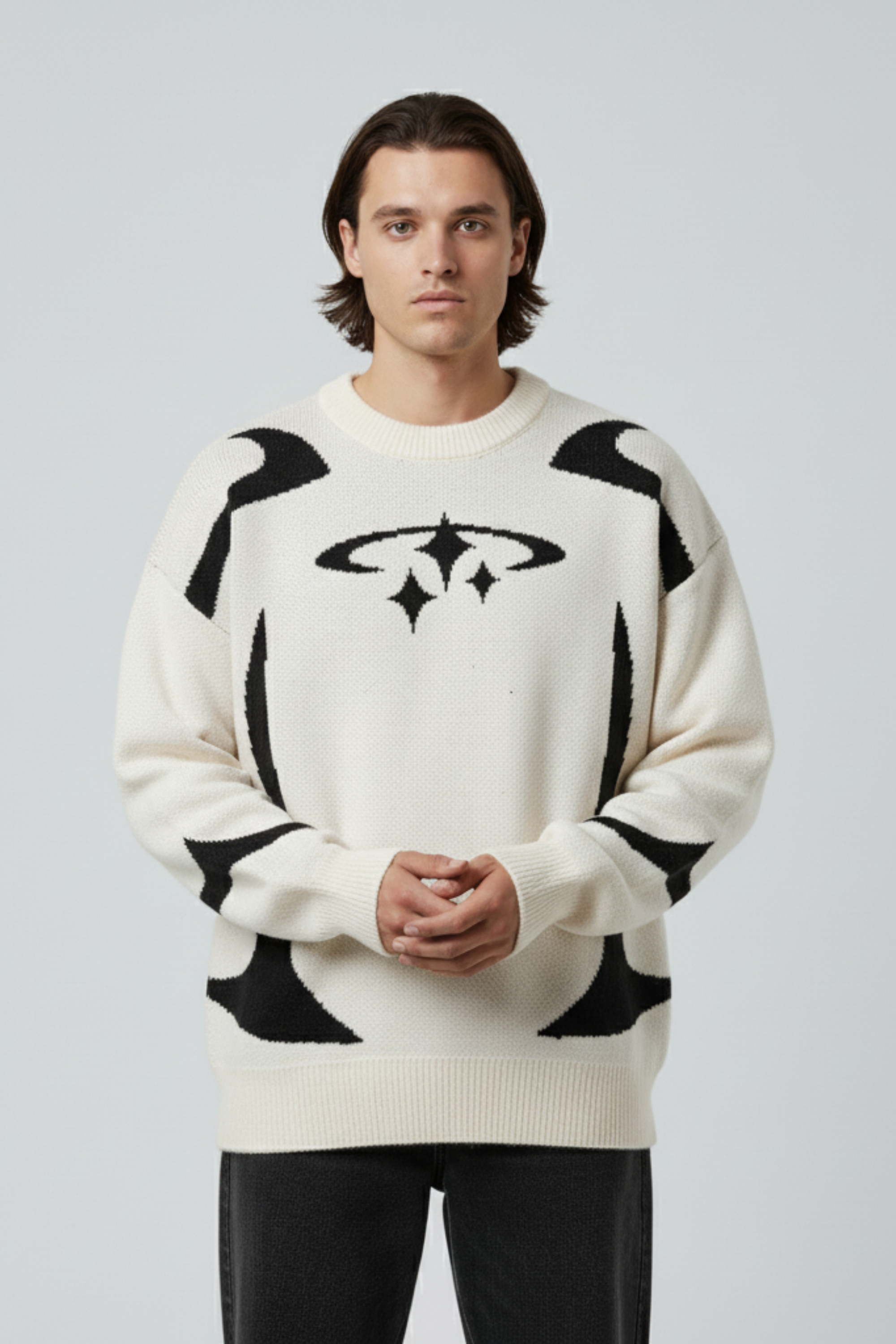 Oversized Y2K Knit Sweater