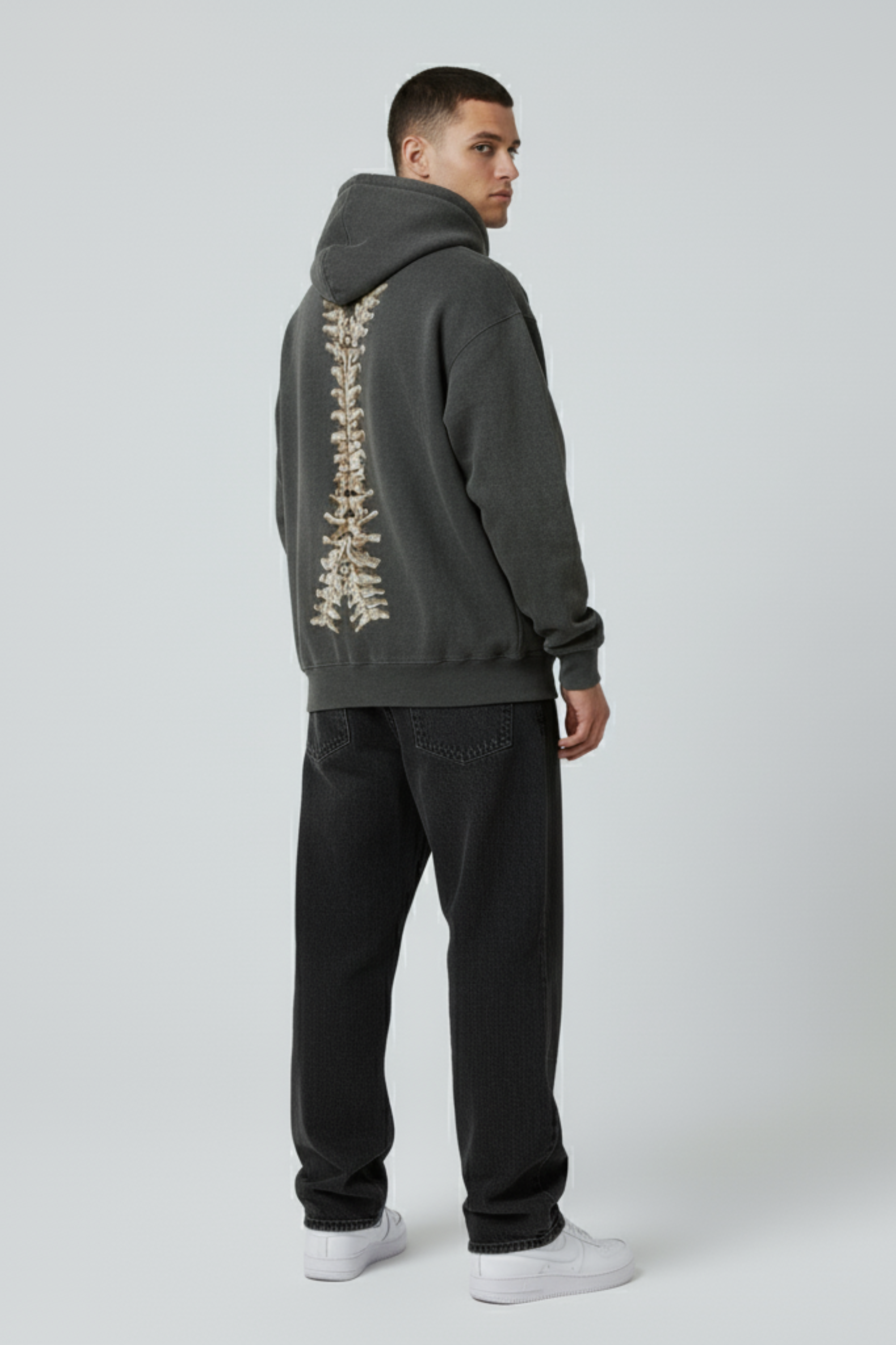 Y2K Skeleton Zip Up Hoodie