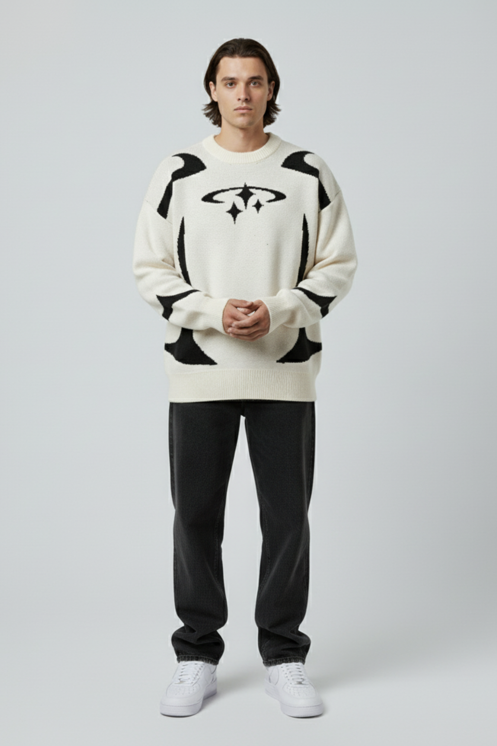Oversized Y2K Knit Sweater
