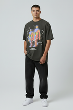 Oversized Atomic Graphic T-Shirt