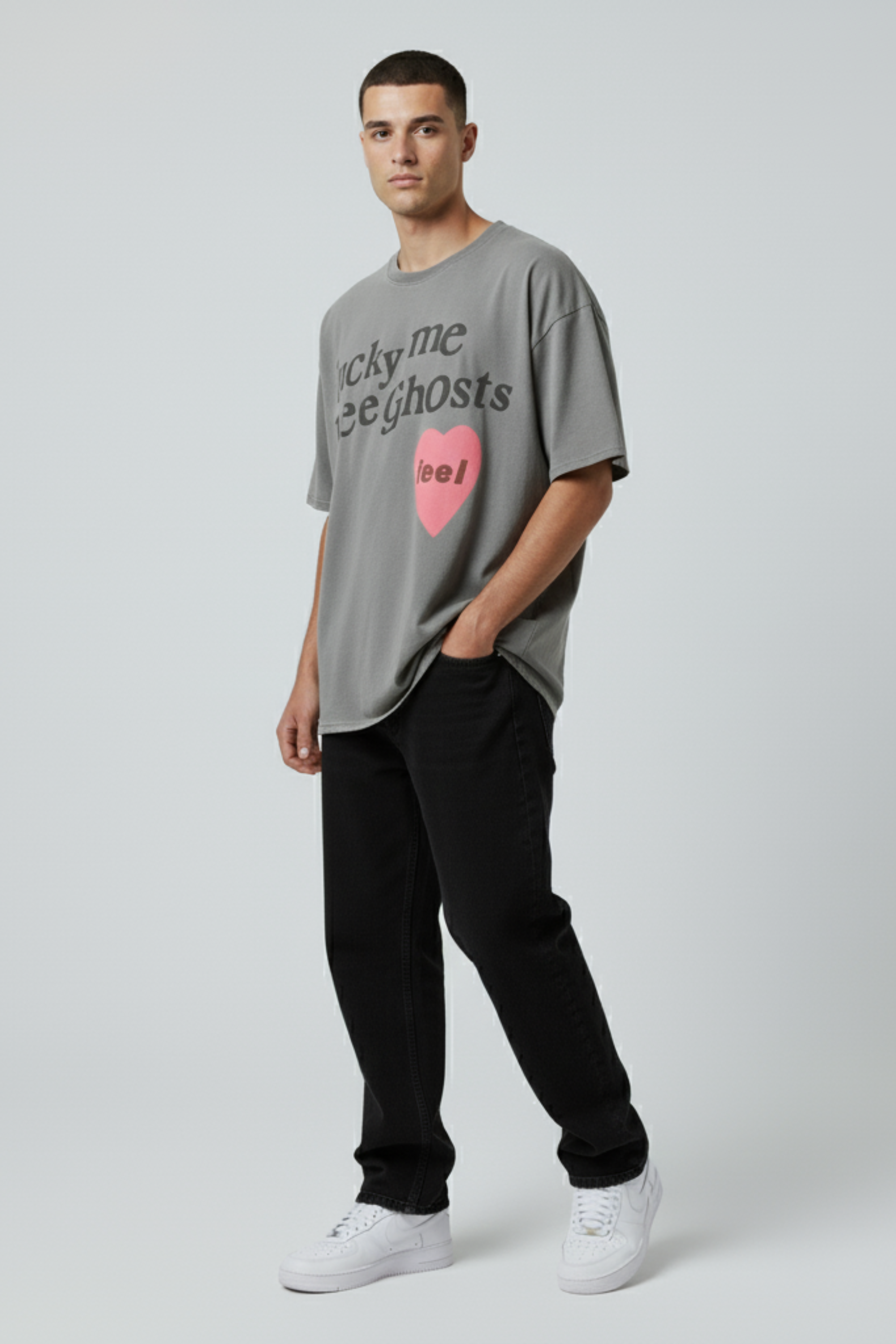 Heart Graphic Oversized T-Shirt