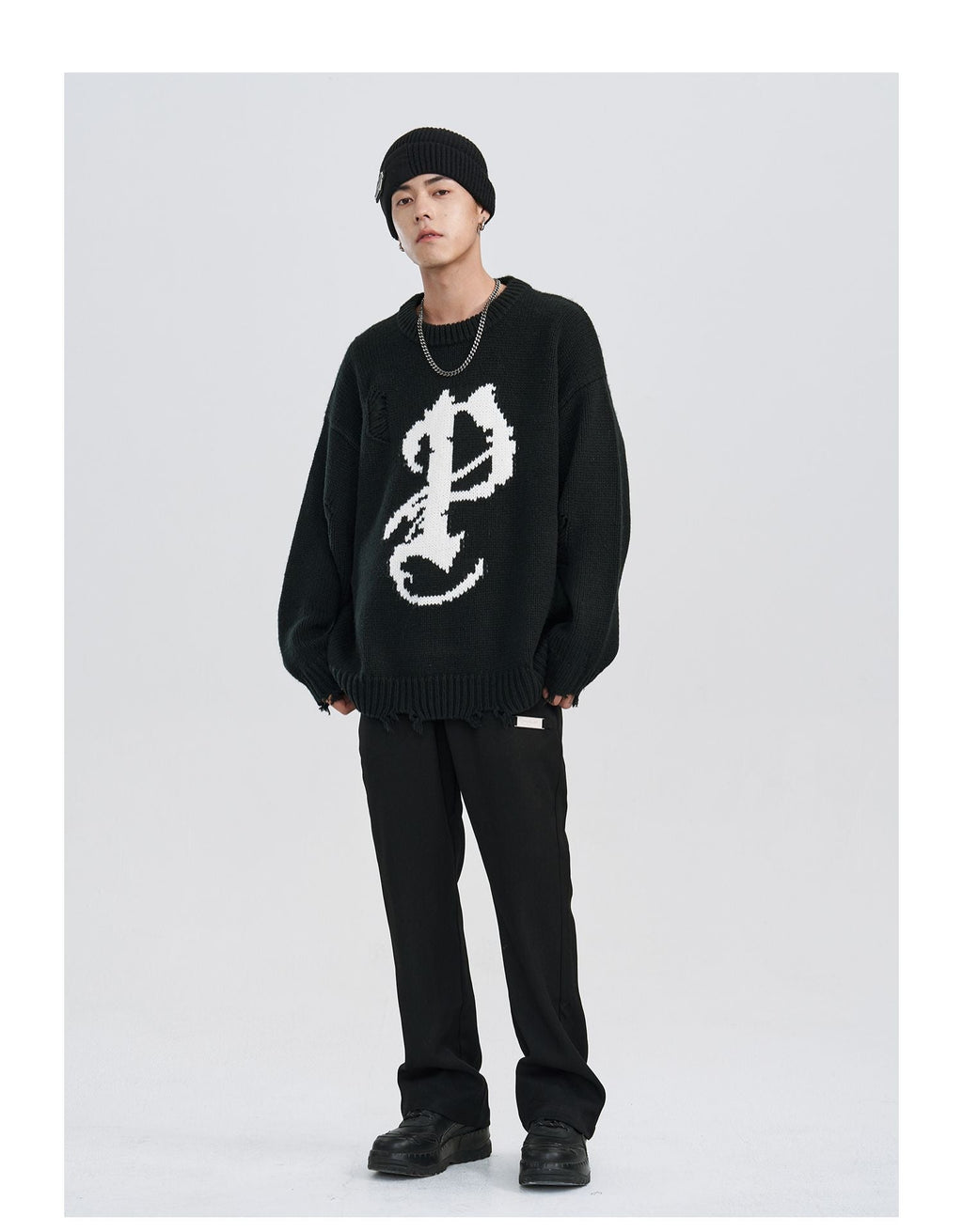 PCLP Mosaic P Knit Sweater