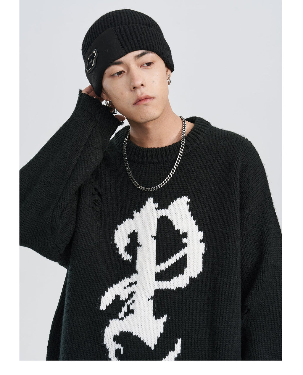 PCLP Mosaic P Knit Sweater