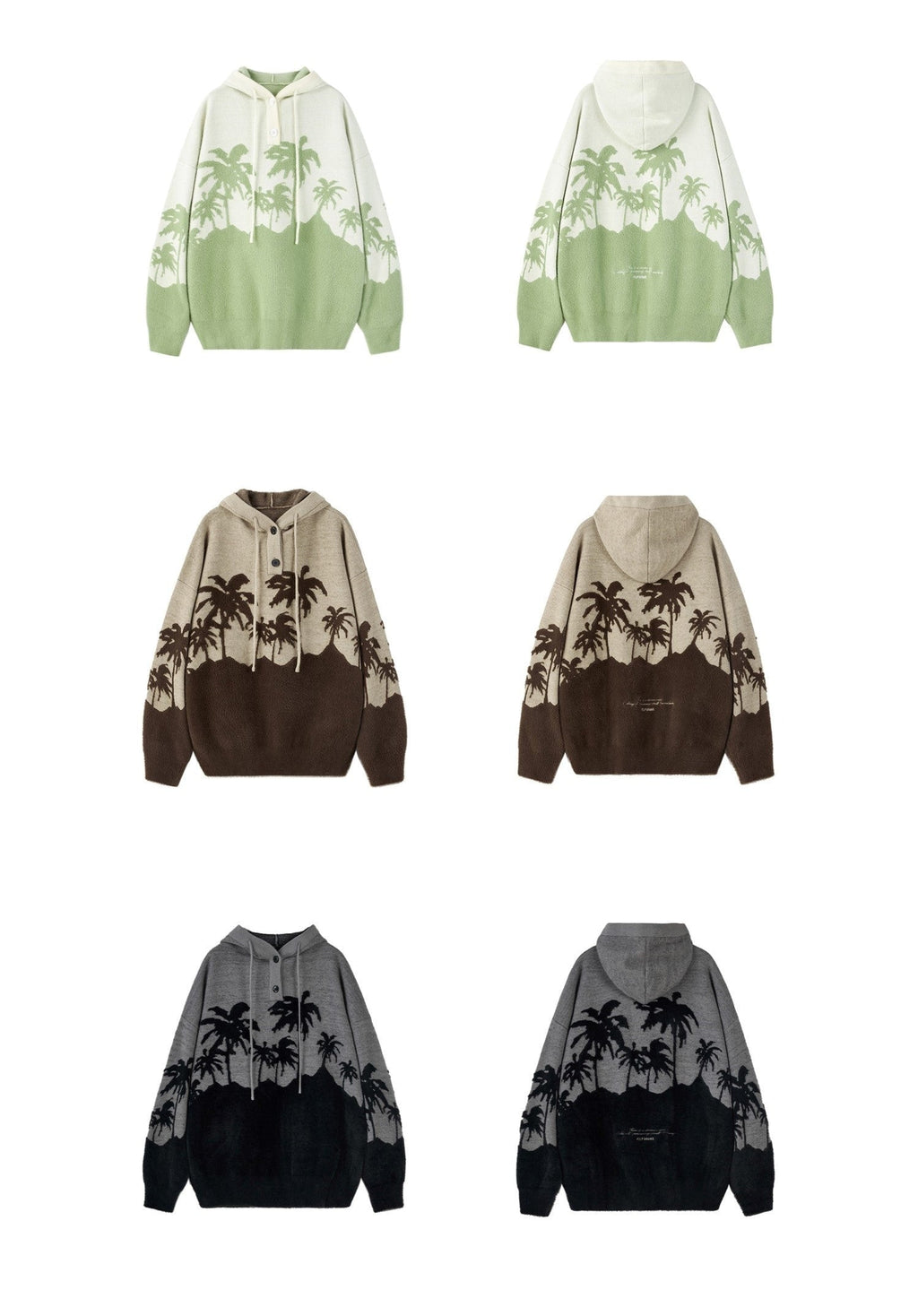 PCLP "King Palm" Knit Hoodie