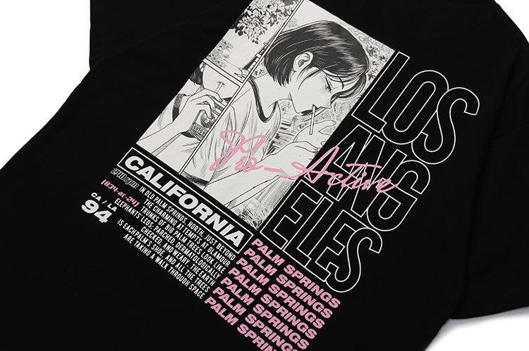 Palm Springs Anime Girl Tee