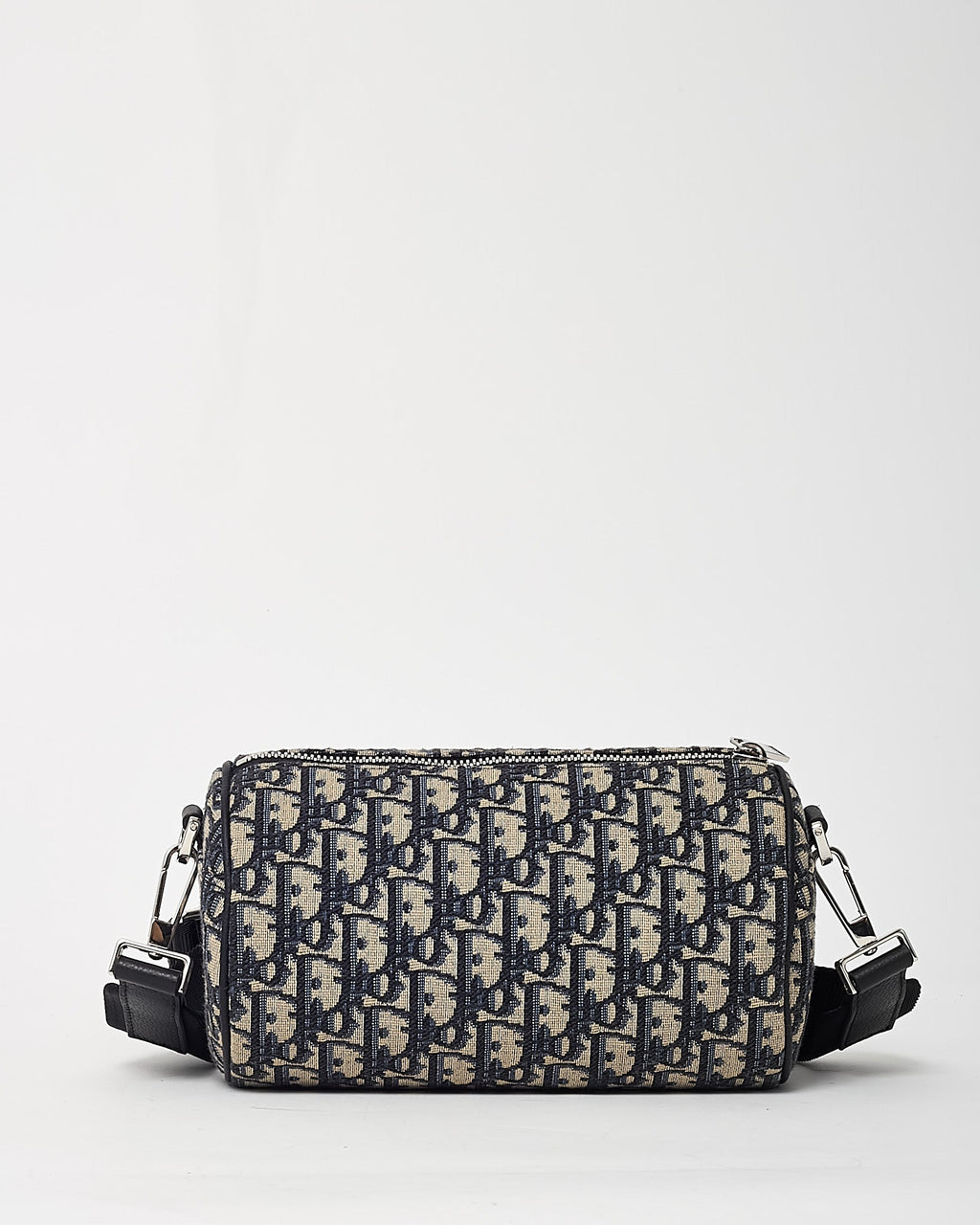Dior Navy Blue Monogram Oblique Canvas Roller Messenger Crossbody Bag