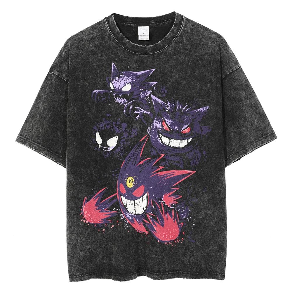 Vintage Washed "Ghosts" Oversized Tee