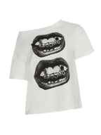 Hip Hop Mouth Print T-Shirt – Streetwear