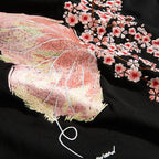 Cherry Blossom Butterfly Embroidered Hoodie