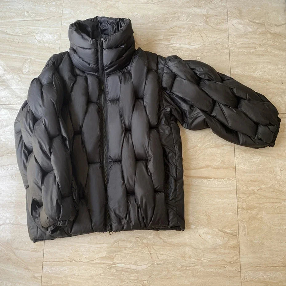 HJK Exclusive Interwoven Quilted Puffer Jacket