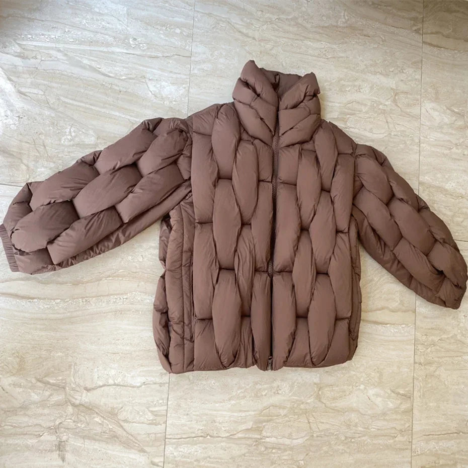 HJK Exclusive Interwoven Quilted Puffer Jacket
