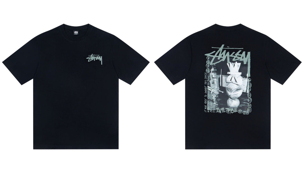 STUSSY Graphic Logo Print T-Shirt