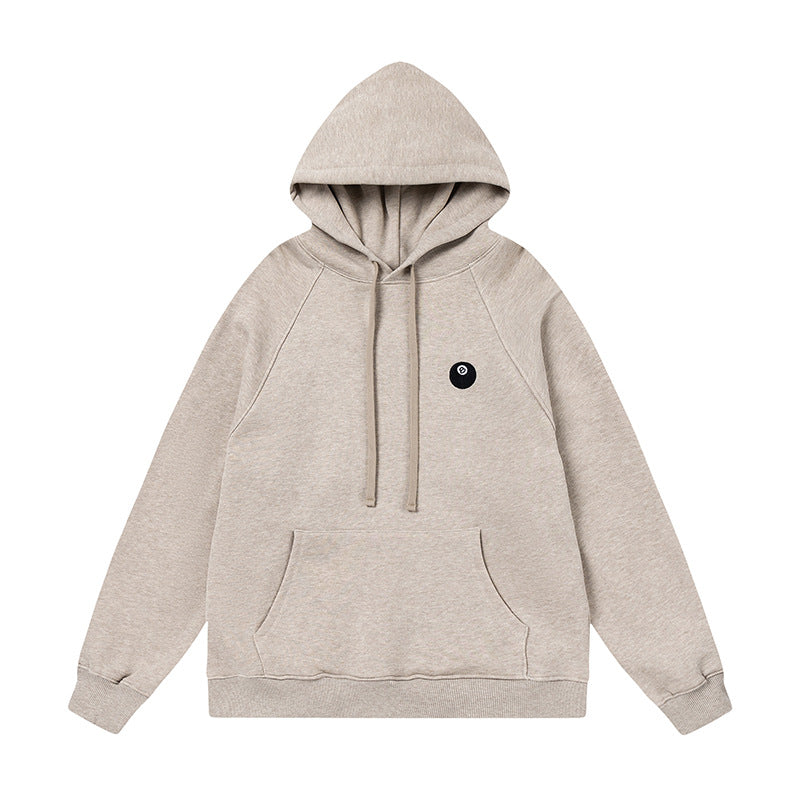 STUSSY 8 Ball Logo Hoodie Beige