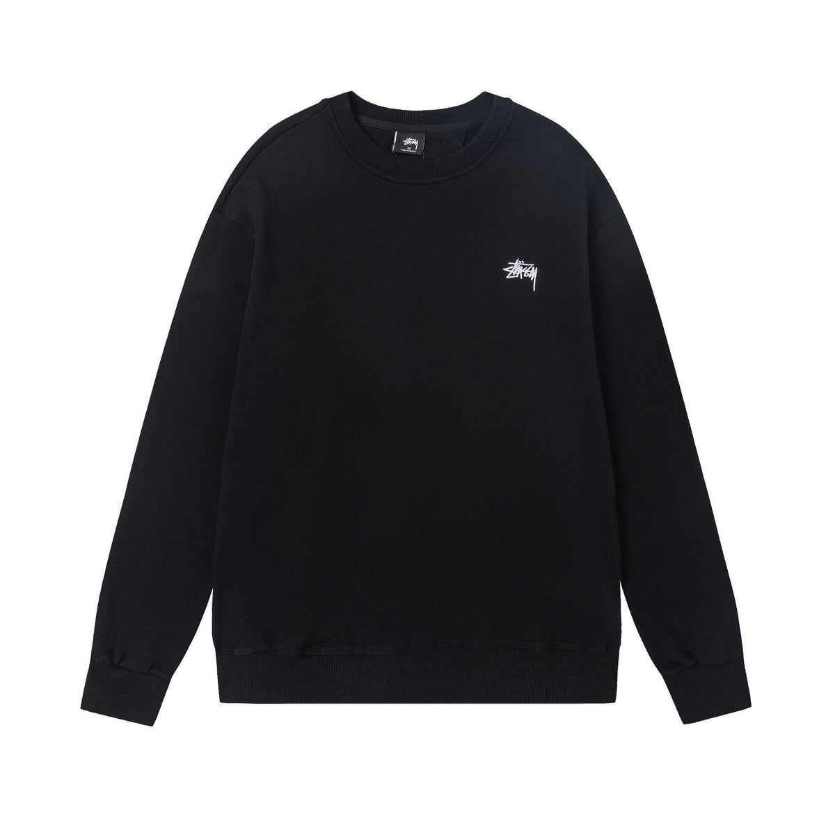 STUSSY Small Logo Crewneck Sweatshirt Black