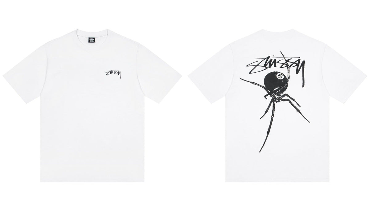 STUSSY Dice Spider Graphic T-Shirt