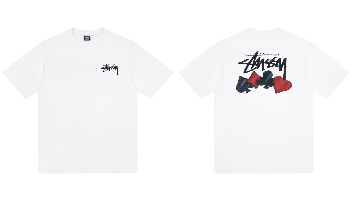 STUSSY Dice Graphic T-Shirt – White
