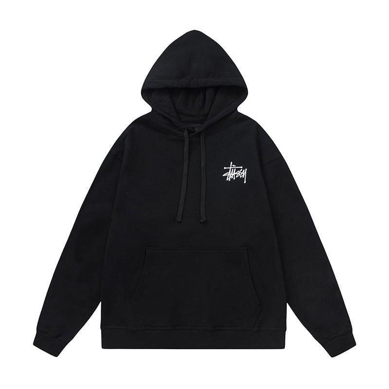 STUSSY Basic Logo Black Pullover Hoodie