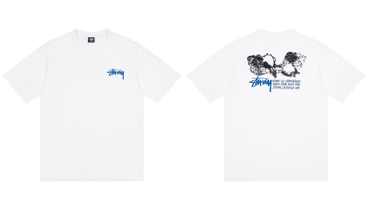 STUSSY Graphic Logo T-Shirt White